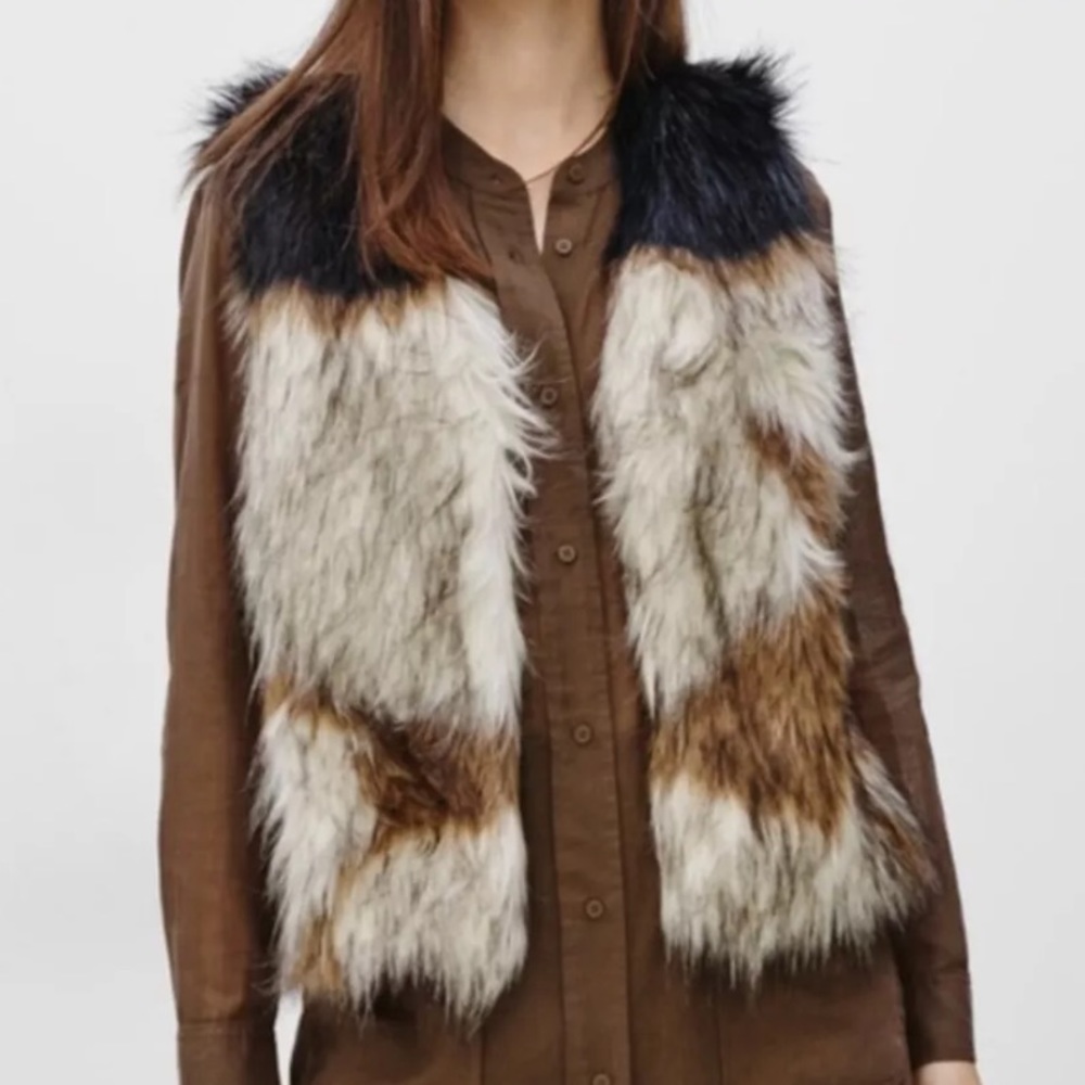 Tamika Artizia Park Slope faux fur vest. NWOT. Retail 100